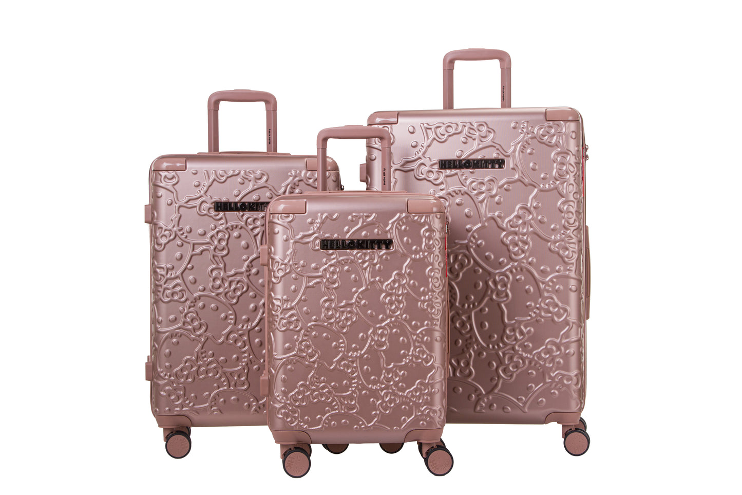 Set de 3 valises Rigides POCCHACO PINK HELLO KITTY