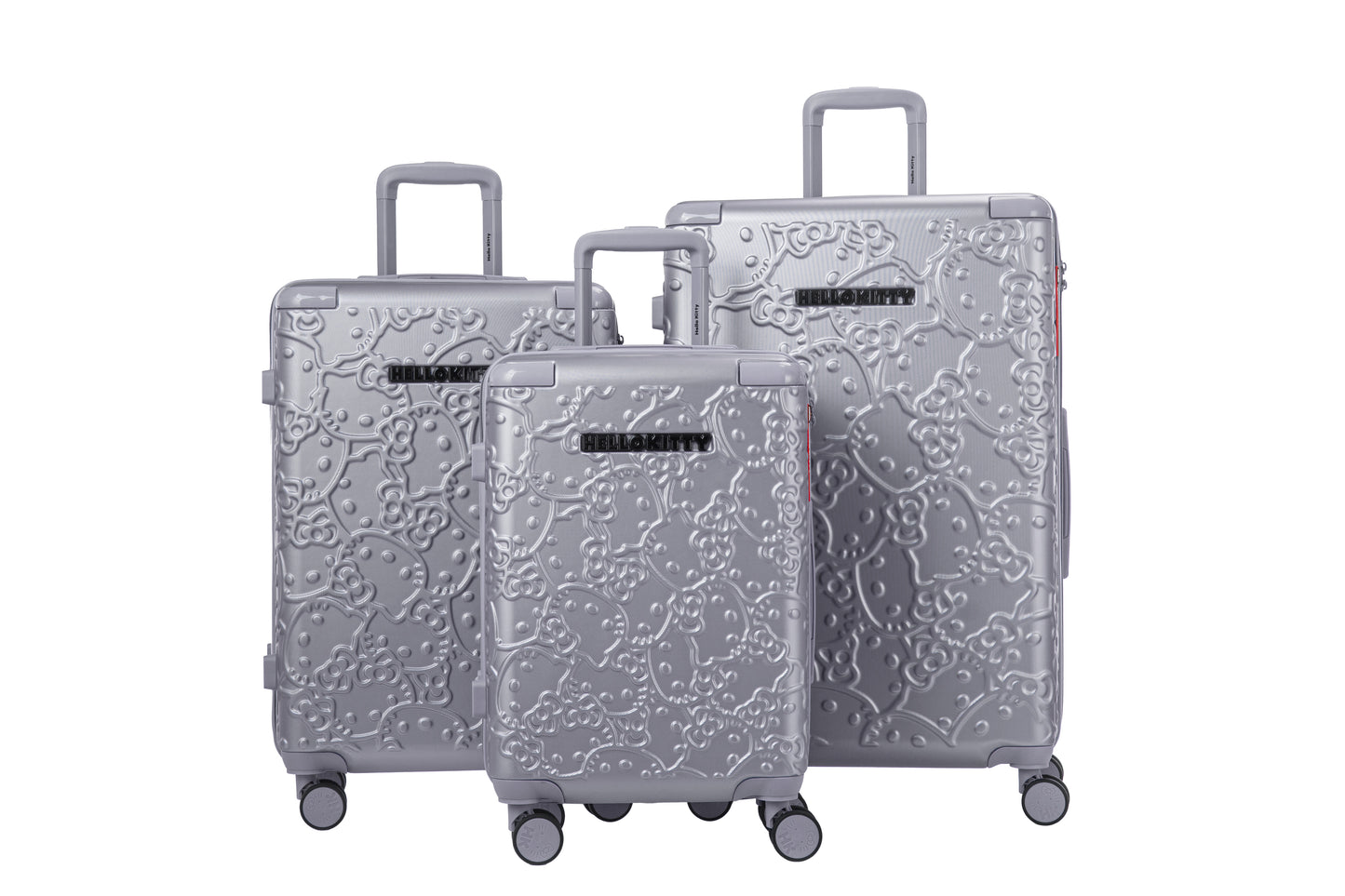 Set de 3 valises Rigides POCCHACO SILVER HELLO KITTY