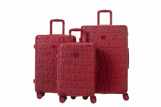 Set de 3 valises Rigides KUKIRIN RED HELLO KITTY