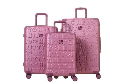 Set de 3 valises Rigides KUKIRIN PINK HELLO KITTY