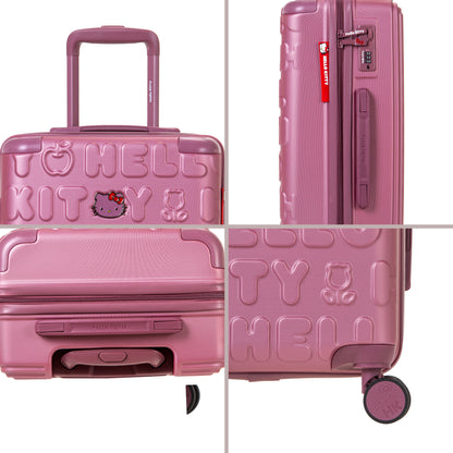 Set de 3 valises Rigides KUKIRIN PINK HELLO KITTY