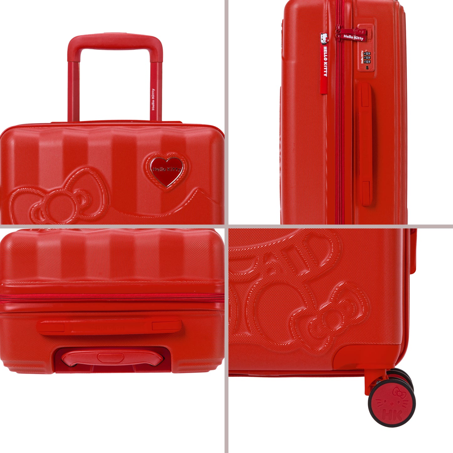 Set de 3 valises Rigides DOKI RED HELLO KITTY