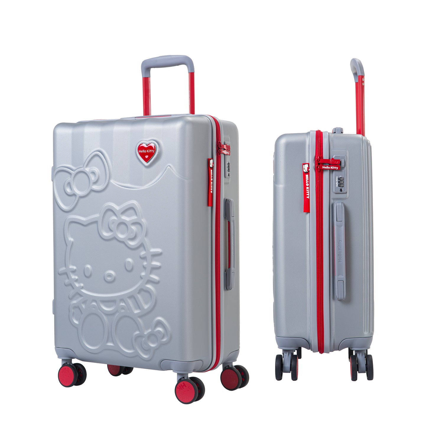 Set de 3 valises Rigides DOKI SILVER HELLO KITTY