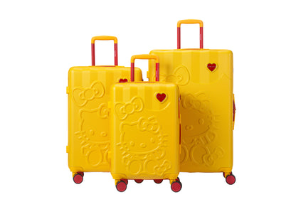 Set de 3 valises Rigides DOKI YELLOW HELLO KITTY