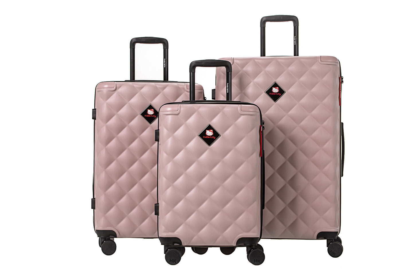 Set de 3 valises Rigides MARU PINK GOLD HELLO KITTY