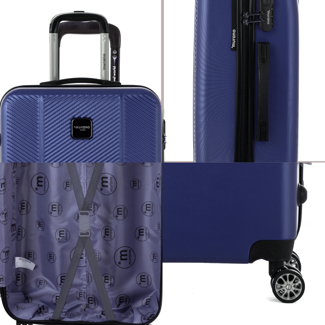 Set de 2 valises Rigide  (M-66cm) (S-56cm) TBO NAVY