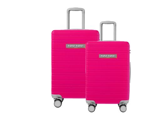 Ensemble de 2 valises S/L TIANA FUSHIA NAF NAF