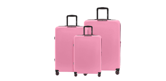 Ensemble de 3 valises S/M/L AURORE PINK NAF NAF