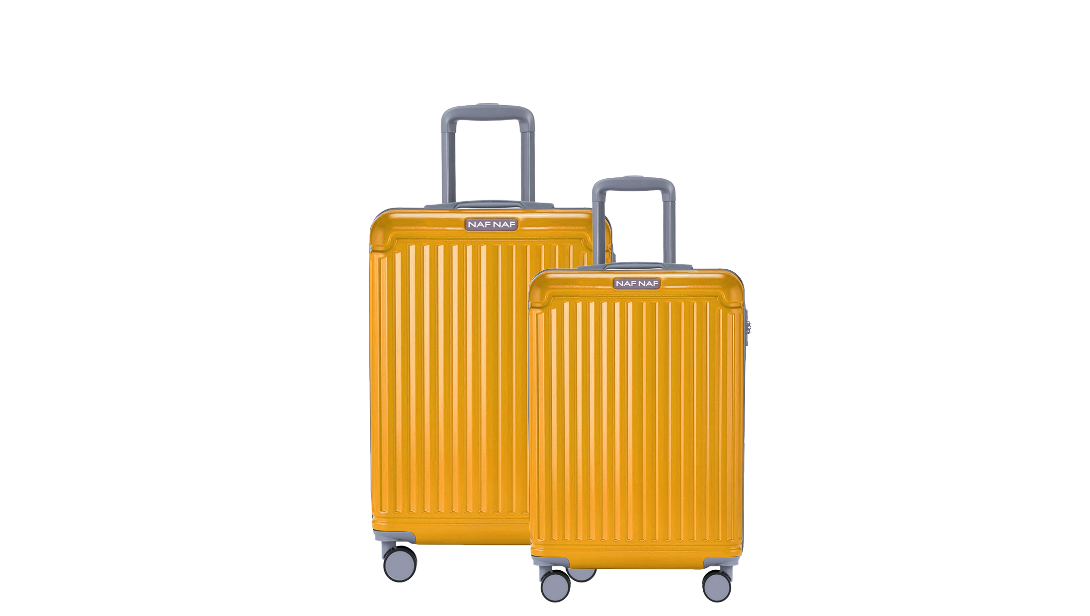 Ensemble de 2 valises S/L BELLE DARK YELLOW NAF NAF