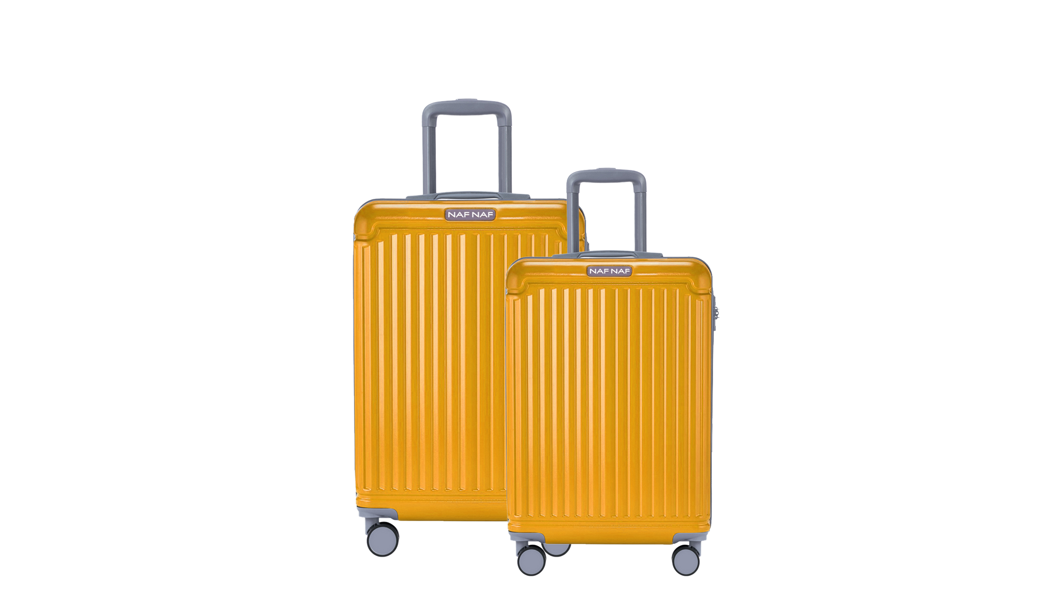 Ensemble de 2 valises S/L BELLE DARK YELLOW NAF NAF