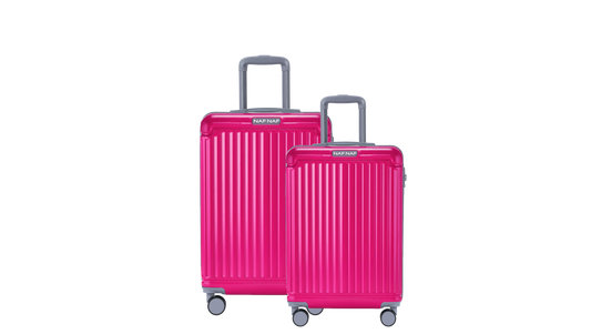 Ensemble de 2 valises S/L BELLE FUSHIA NAF NAF