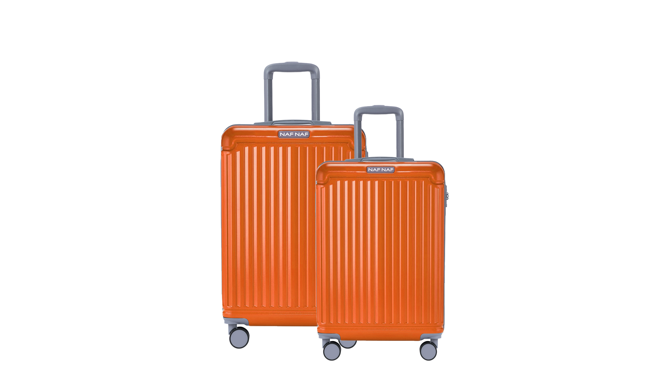 Ensemble de 2 valises S/L BELLE ORANGE NAF NAF