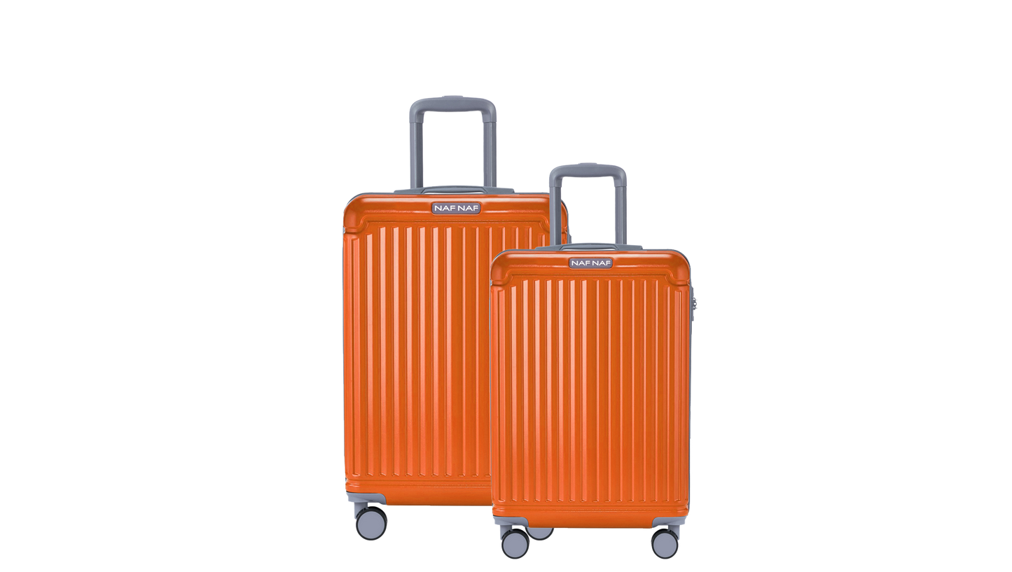 Ensemble de 2 valises S/L BELLE ORANGE NAF NAF