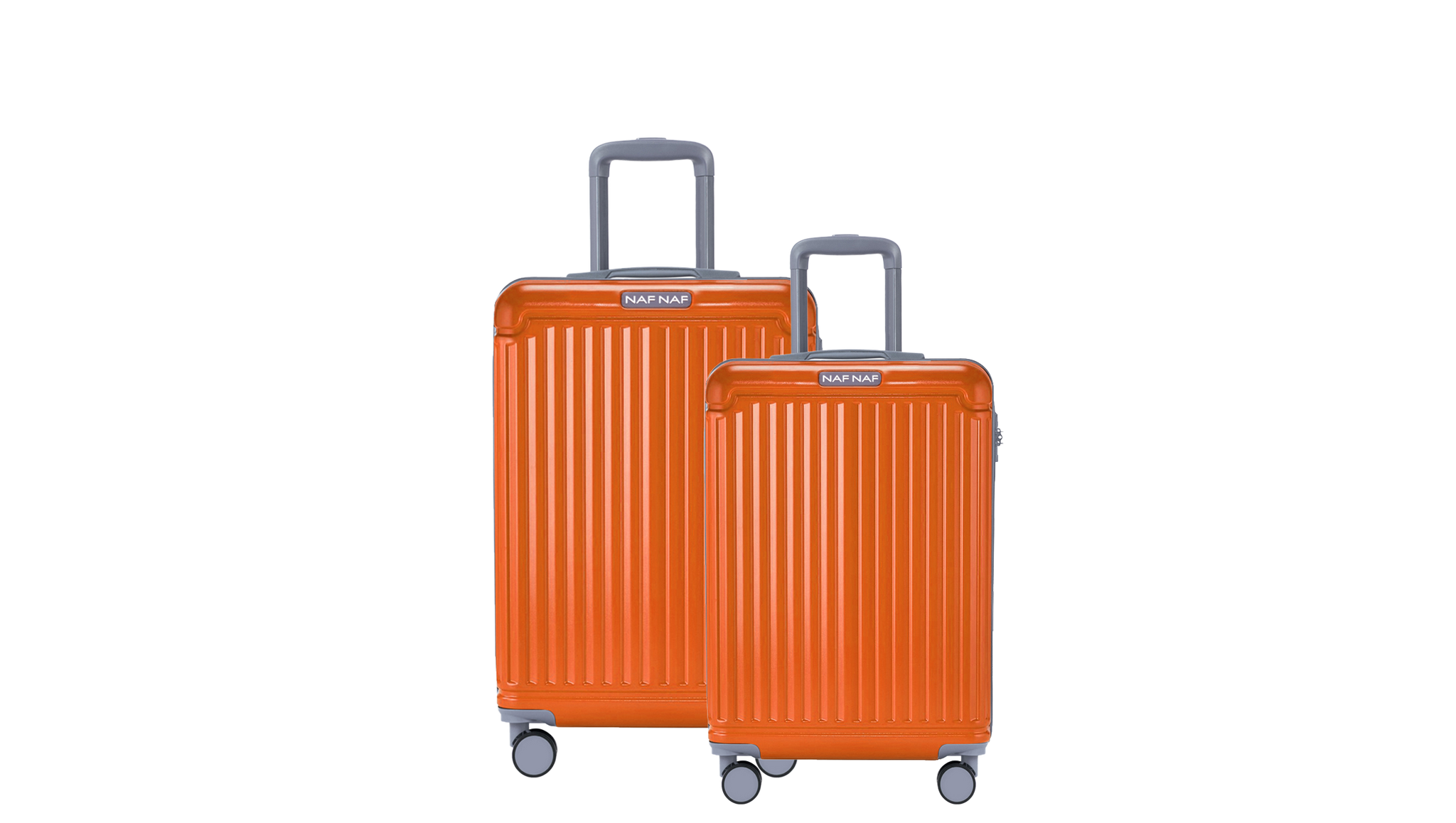 Ensemble de 2 valises S/L BELLE ORANGE NAF NAF