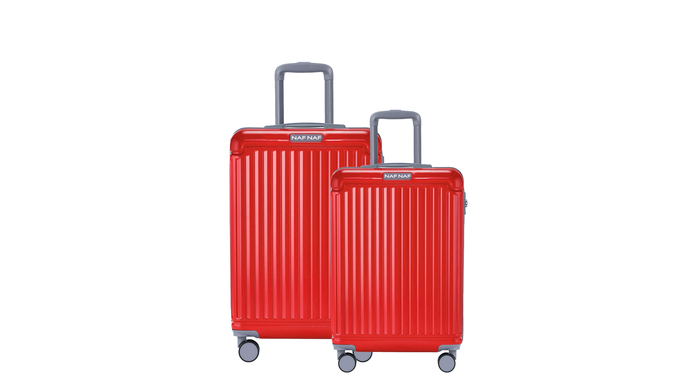 Ensemble de 2 valises S/L BELLE RED PATOU NAF NAF