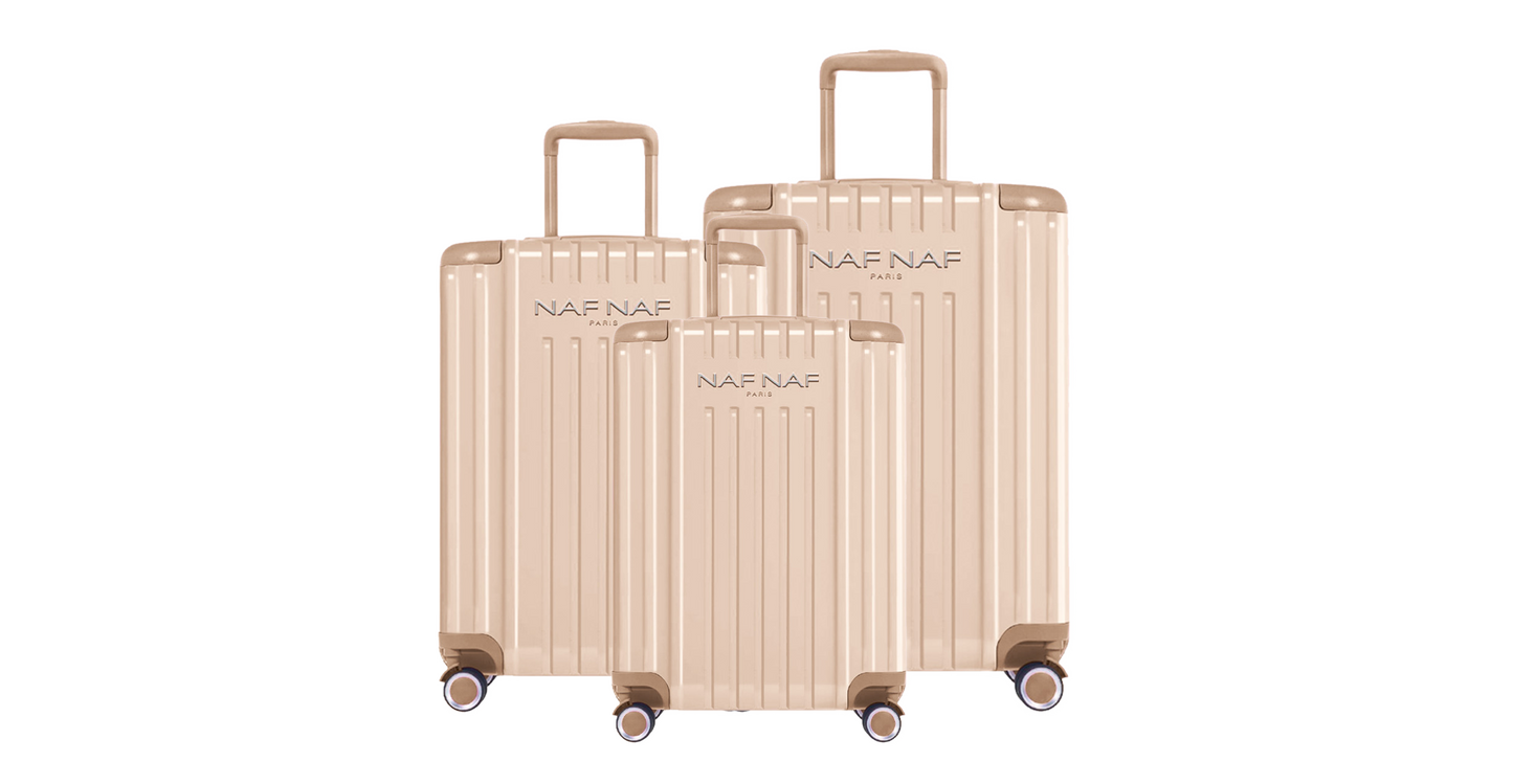 Ensemble de 3 valises S/M/L JESSIE IVORY NAF NAF