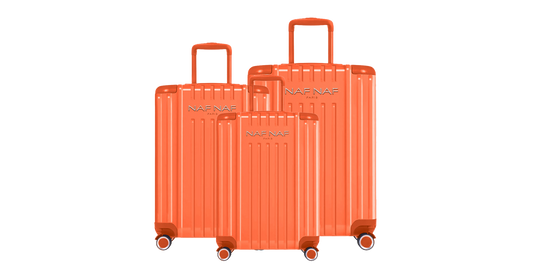 Ensemble de 3 valises S/M/L JESSIE ORANGE  NAF NAF