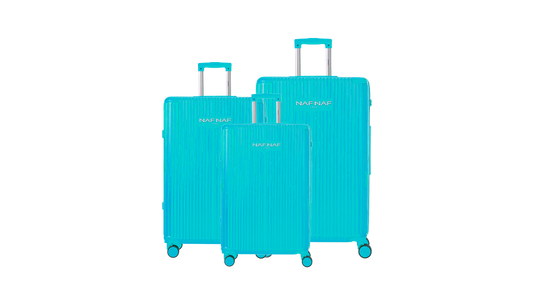 Ensemble de 3 valises S/M/L VAIANA BLEU CIEL NAF NAF