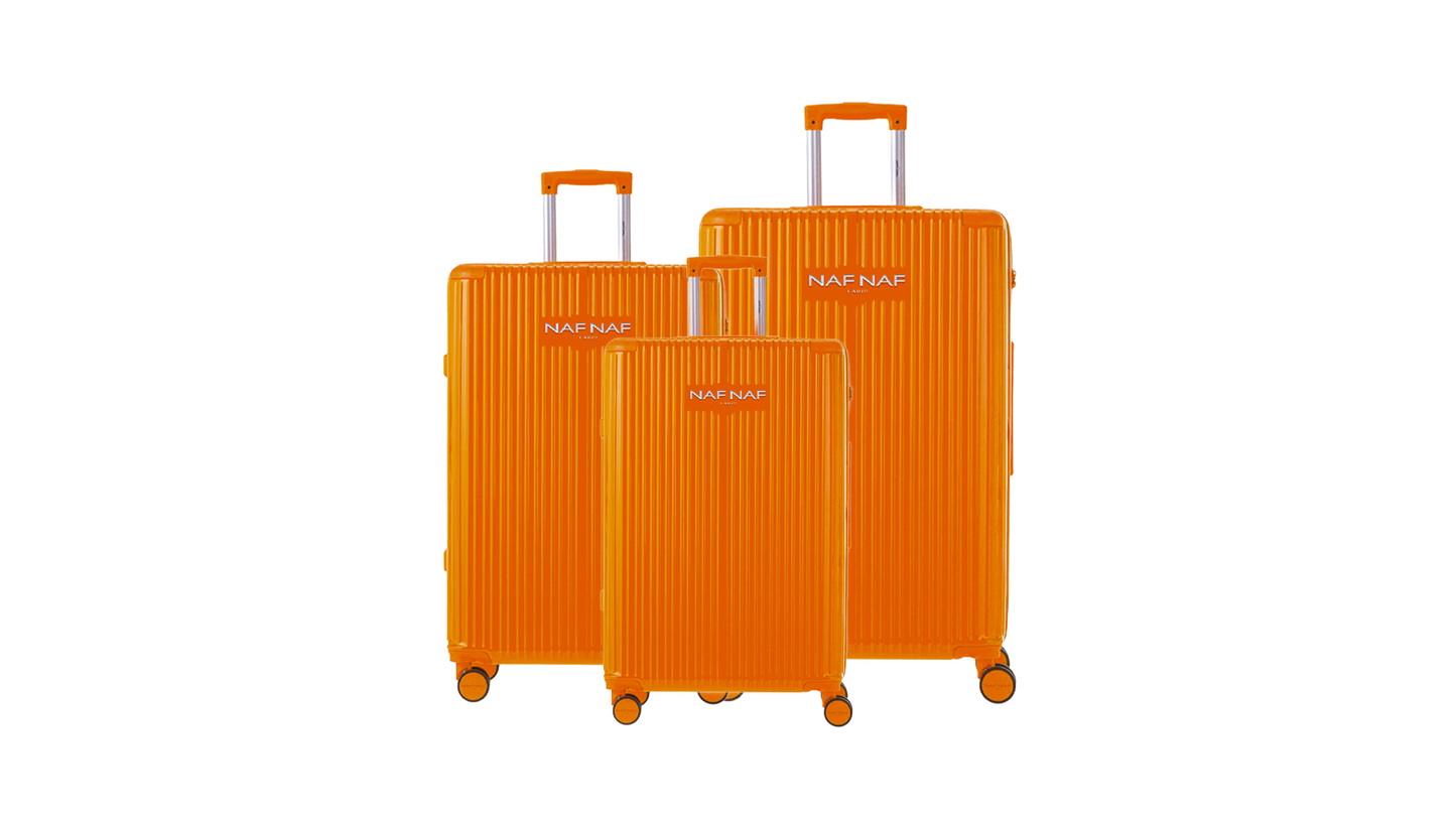 Ensemble de 3 valises S/M/L VAIANA DARK ORANGE NAF NAF