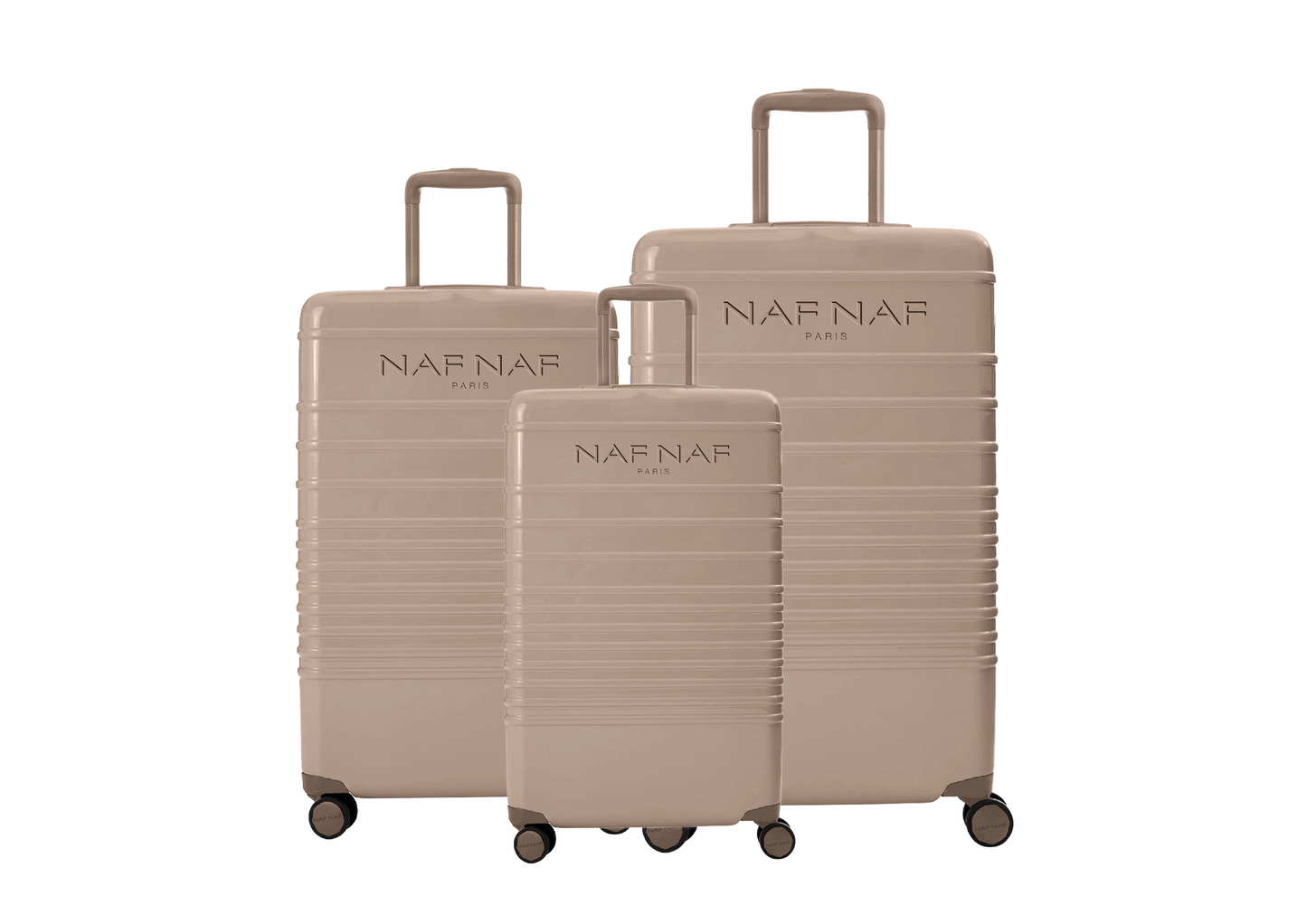 Ensemble de 3 valises S/M/L DAISY IVORY NAF NAF