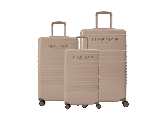 Ensemble de 3 valises S/M/L DAISY IVORY NAF NAF