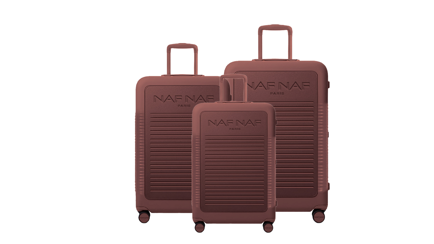 Ensemble de 3 valises S/M/L NALA BROWN NAF NAF