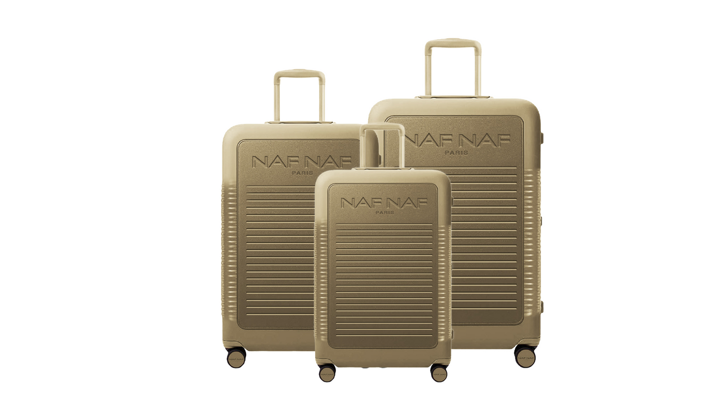 Ensemble de 3 valises S/M/L NALA CHAMPAGNE NAF NAF