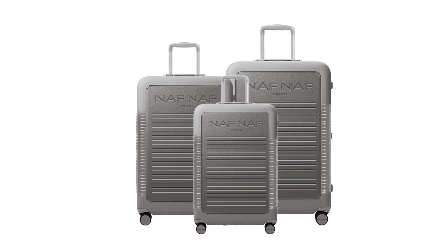 Ensemble de 3 valises S/M/L NALA SILVER NAF NAF