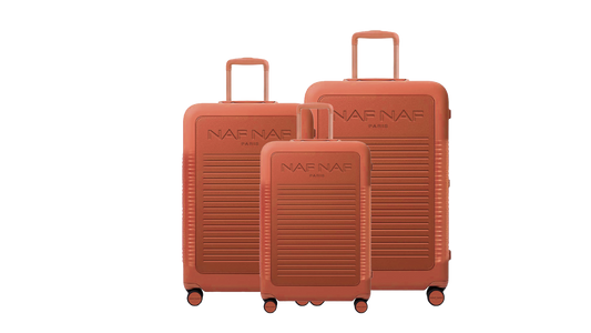 Ensemble de 3 valises S/M/L NALA TERRACOTA NAF NAF