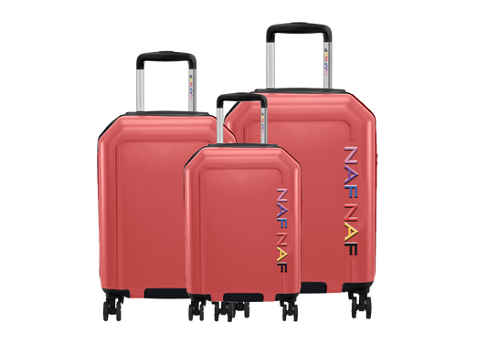 Ensemble de 3 valises S/M/L RAIPONCE DARK RED NAF NAF