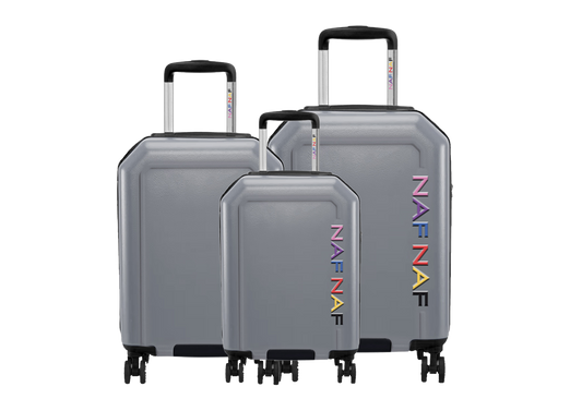 Ensemble de 3 valises S/M/L RAIPONCE SILVER NAF NAF