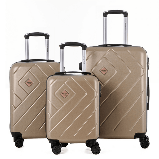 Set de 3 valises Rigides (M-66cm) (S-56cm) (XS-45cm) PRI CHAMPAGNE