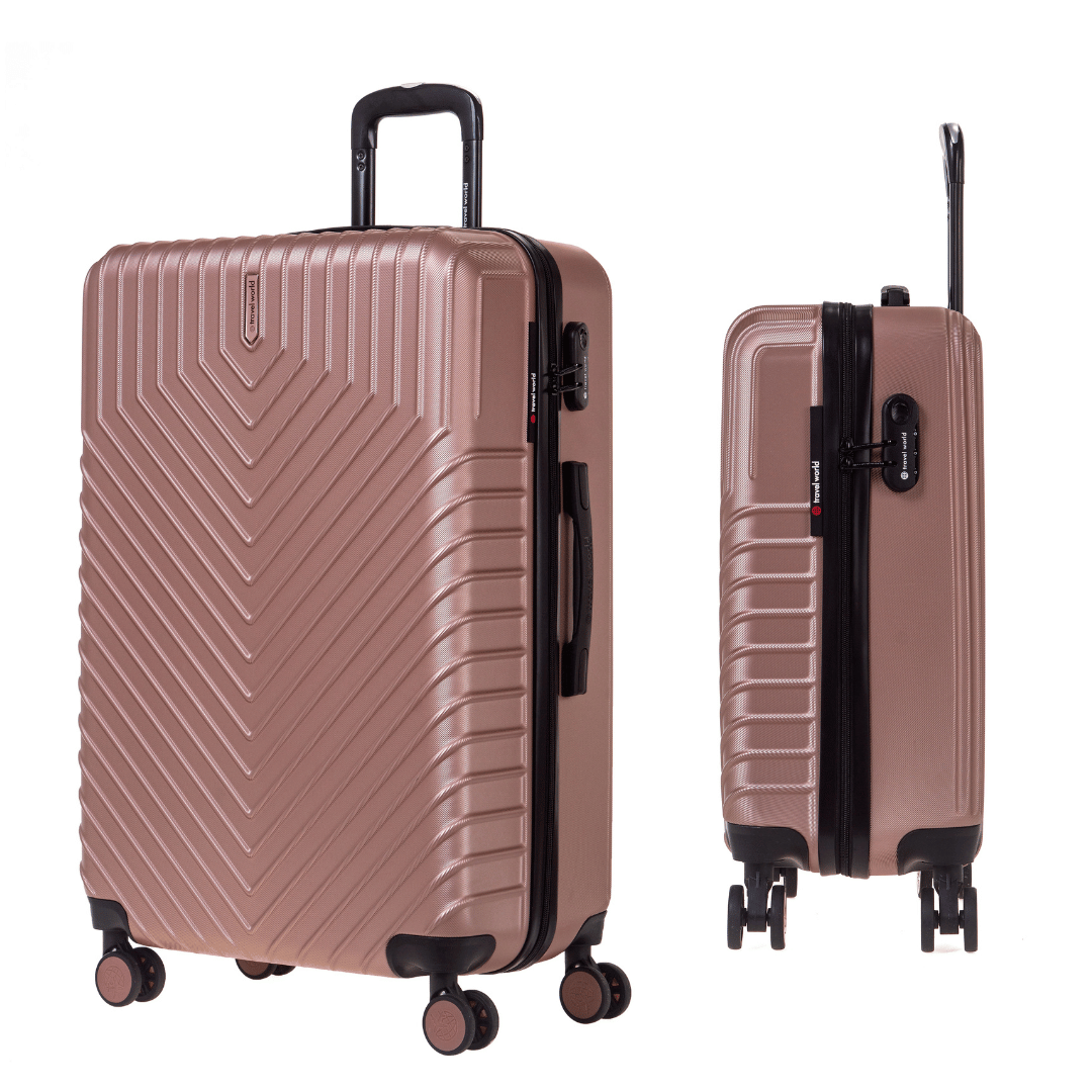 Set de 3 valises Rigides (XL 86 cm) (L-76cm) (S-56cm) TMS PINK GOLD