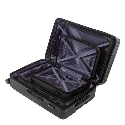 Set de 3 valises Rigides (XL 86 cm) (L-76cm) (S-56cm) TMS DARK GREY