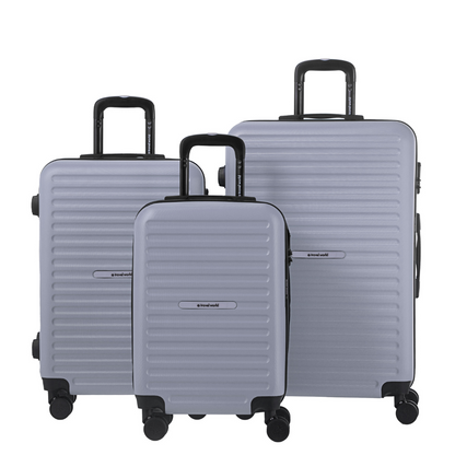 Set de 3 valises Rigides (L-76cm) (M-66cm) (S-56cm) TRN SILVER