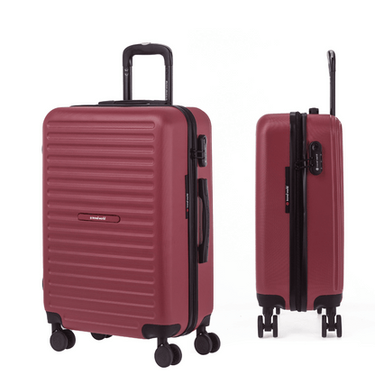 Set de 3 valises Rigides (L-76cm) (M-66cm) (S-56cm) TRN DARK RED