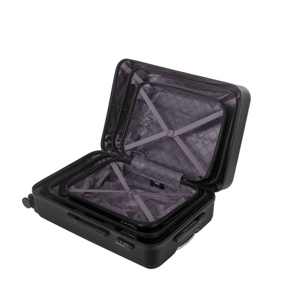 Set de 3 valises Rigides (L-76cm) (M-66cm) (S-56cm) TRN BLACK