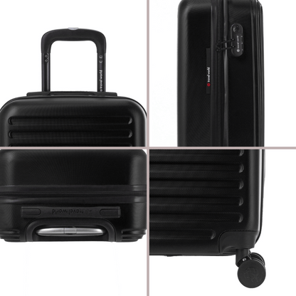 Set de 3 valises Rigides (L-76cm) (M-66cm) (S-56cm) TRN BLACK