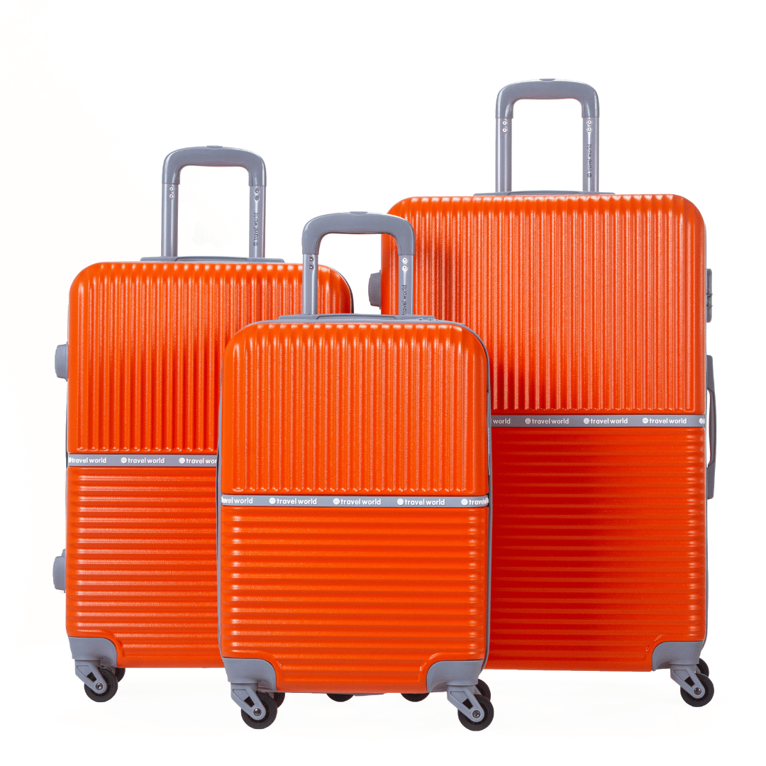 Set de 3 valises Rigides (L-76cm) (M-66cm) (S-56cm) AXA ORANGE