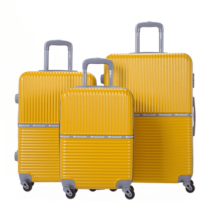 Set de 3 valises Rigides (L-76cm) (M-66cm) (S-56cm) AXA DARK YELLOW