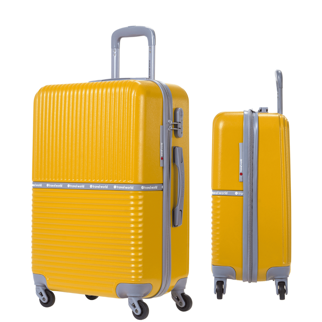 Set de 3 valises Rigides (L-76cm) (M-66cm) (S-56cm) AXA DARK YELLOW