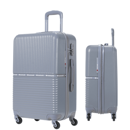 Set de 3 valises Rigides (L-76cm) (M-66cm) (S-56cm) AXA SILVER