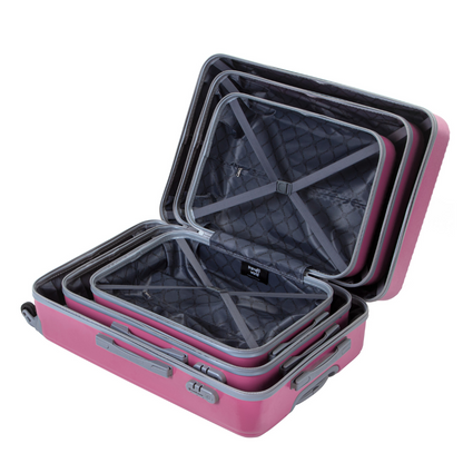 Set de 3 valises Rigides (L-76cm) (M-66cm) (S-56cm) AXA PINK