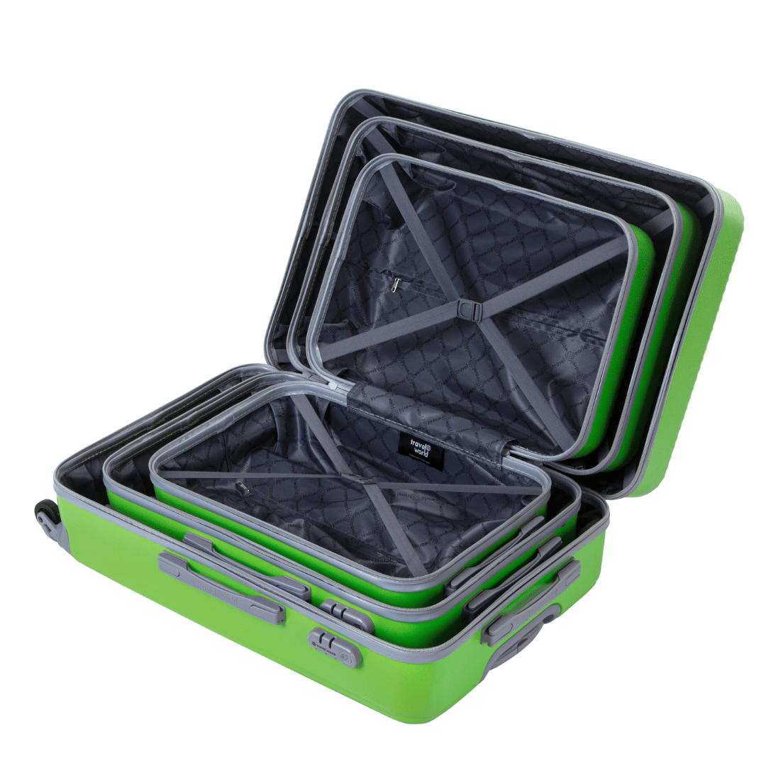 Set de 3 valises Rigides (L-76cm) (M-66cm) (S-56cm) AXA LIME