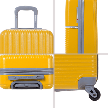 Set de 3 valises Rigides (L-76cm) (M-66cm) (S-56cm) AXA DARK YELLOW