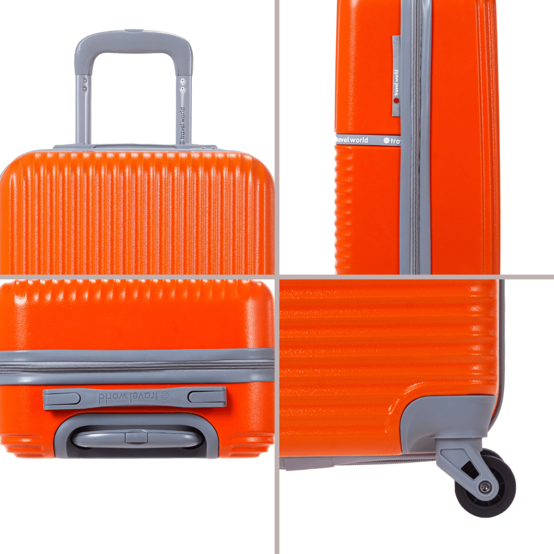 Set de 3 valises Rigides (L-76cm) (M-66cm) (S-56cm) AXA ORANGE