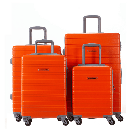 Set de 4 valises Rigides (L-76cm) (M-66cm) (S-56cm) (XS-45cm) BBH ORANGE