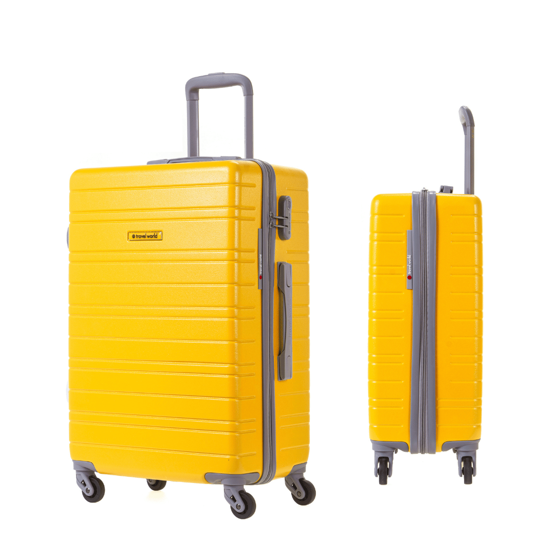 Set de 4 valises Rigides (L-76cm) (M-66cm) (S-56cm) (XS-45cm) BBH DARK YELLOW