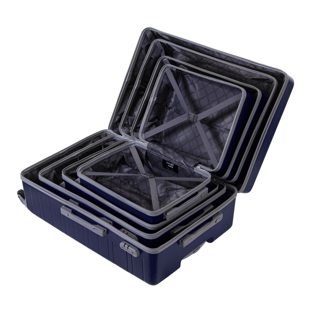 Set de 4 valises Rigides (L-76cm) (M-66cm) (S-56cm) (XS-45cm) BBH NAVY