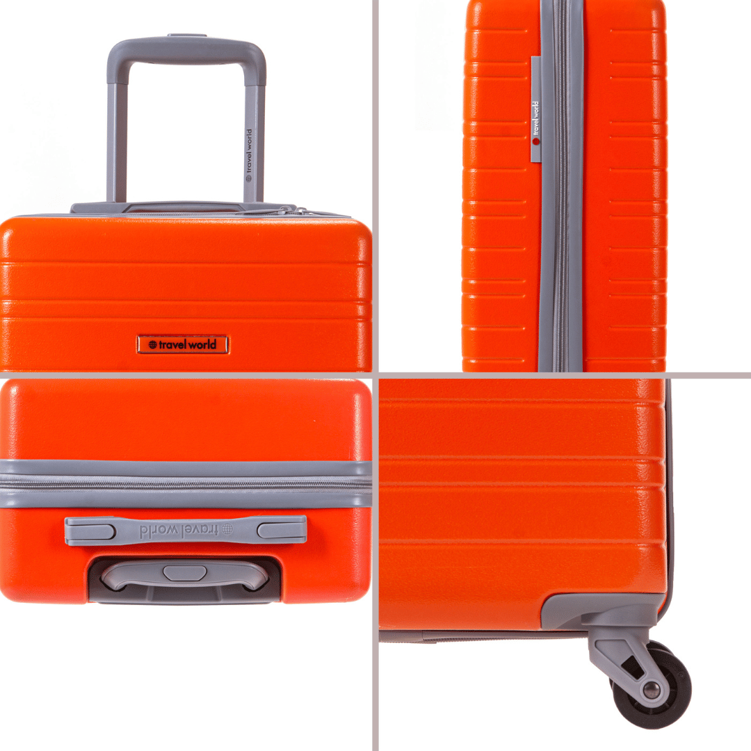 Set de 4 valises Rigides (L-76cm) (M-66cm) (S-56cm) (XS-45cm) BBH ORANGE